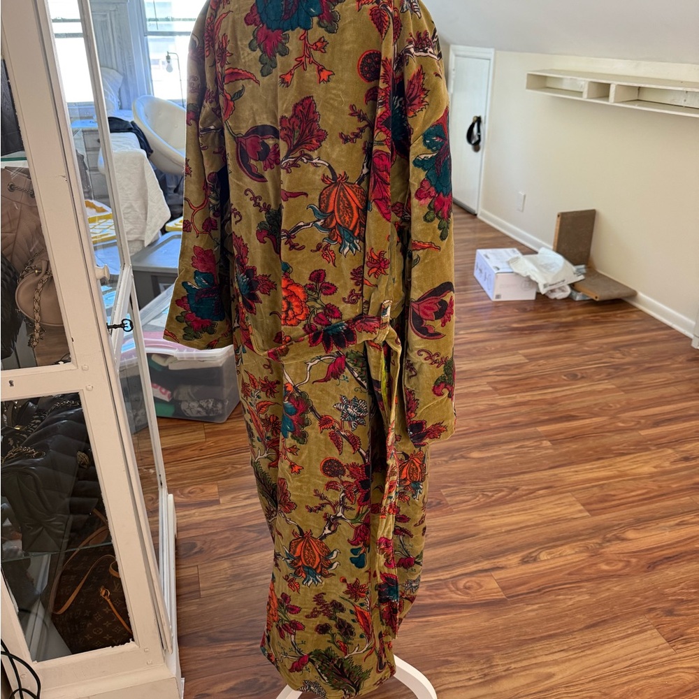 Floral Patterned Long Sweater Cardigan - Picture 2 of 12